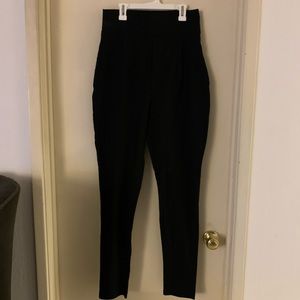 High rise black pants